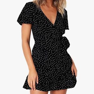 Polka Dot Wrap Dress
